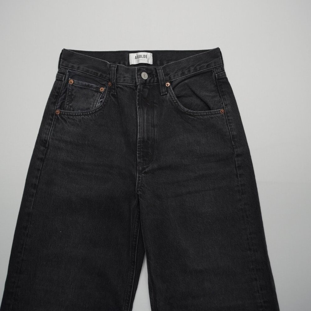 AGOLDE Low Curve Jeans in Black Tar Size 25 - Picture 5 of 12